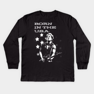 Bruce Springsteen Kids Long Sleeve T-Shirt